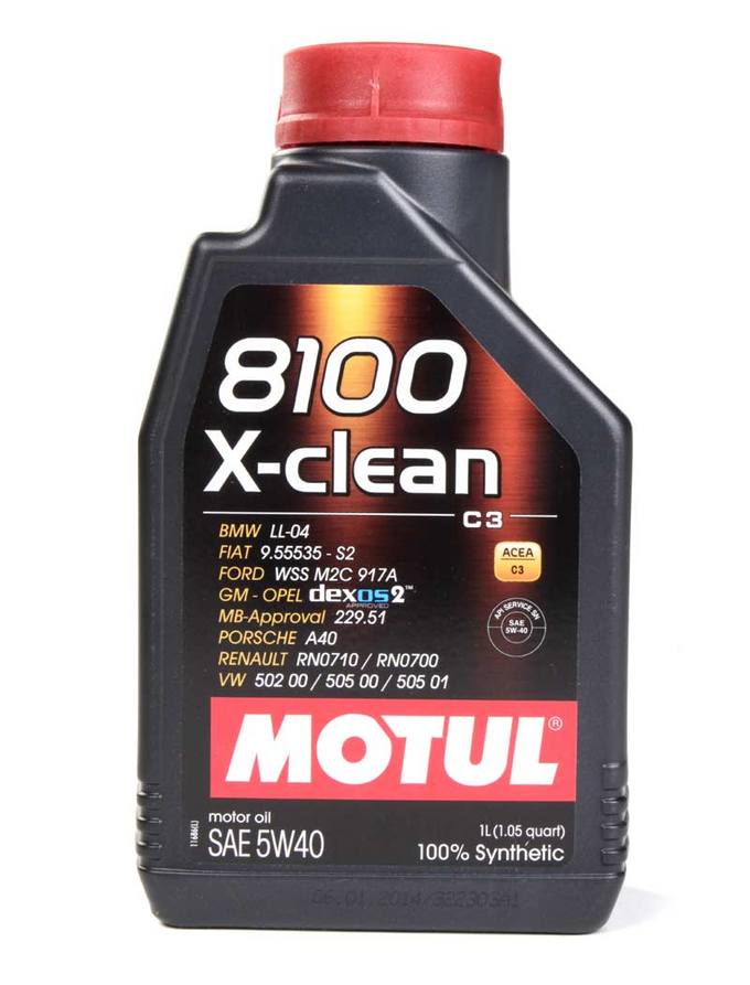 Audi BMW Engine Oil (5w40) (X-Clean 8100) - Motul 102786